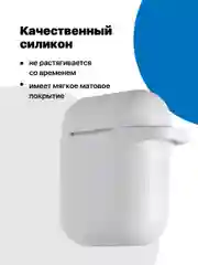 Белый чехол для наушников Apple AirPods 1, 2 SSY