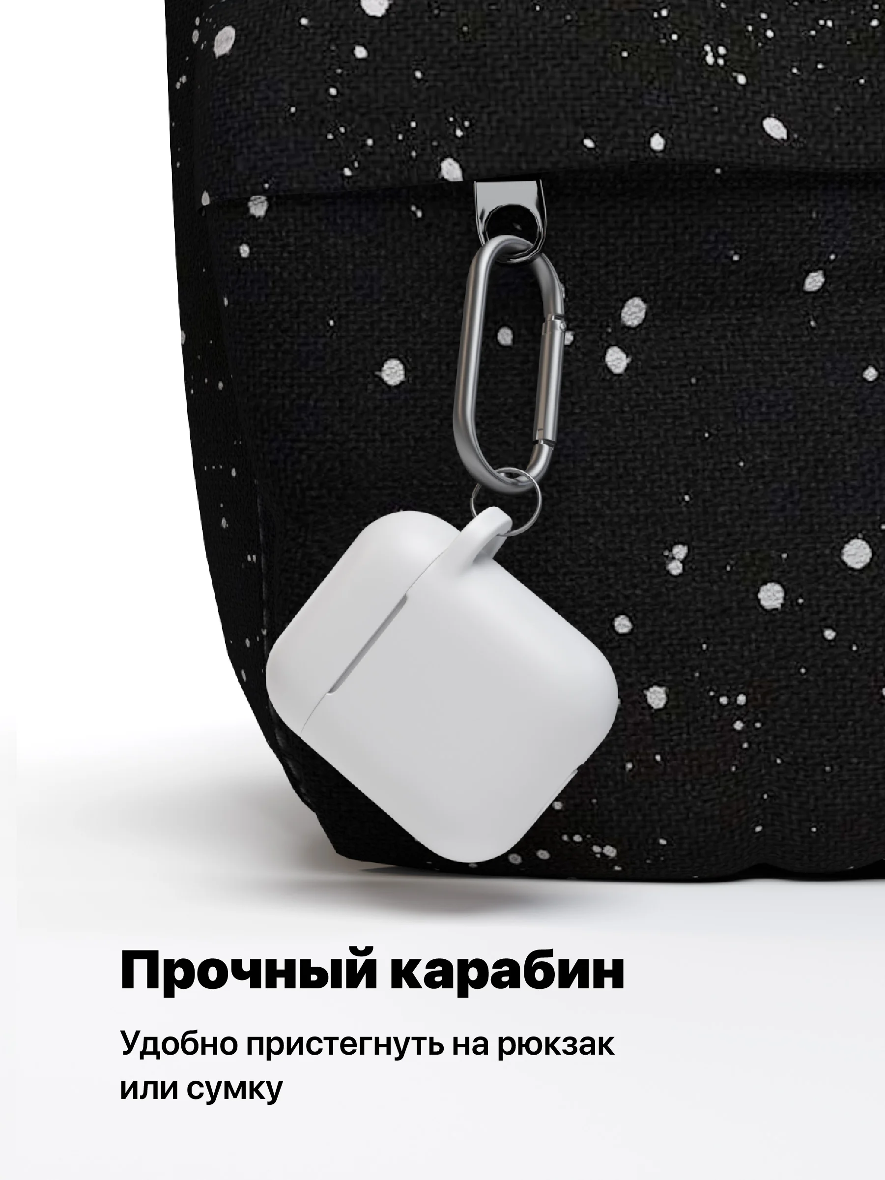 Белый чехол для наушников Apple AirPods 1, 2 SSY