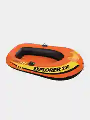 Оранжевый надувная лодка двухместная Intex "Explorer Pro 200" 196х102х33см, до 120кг