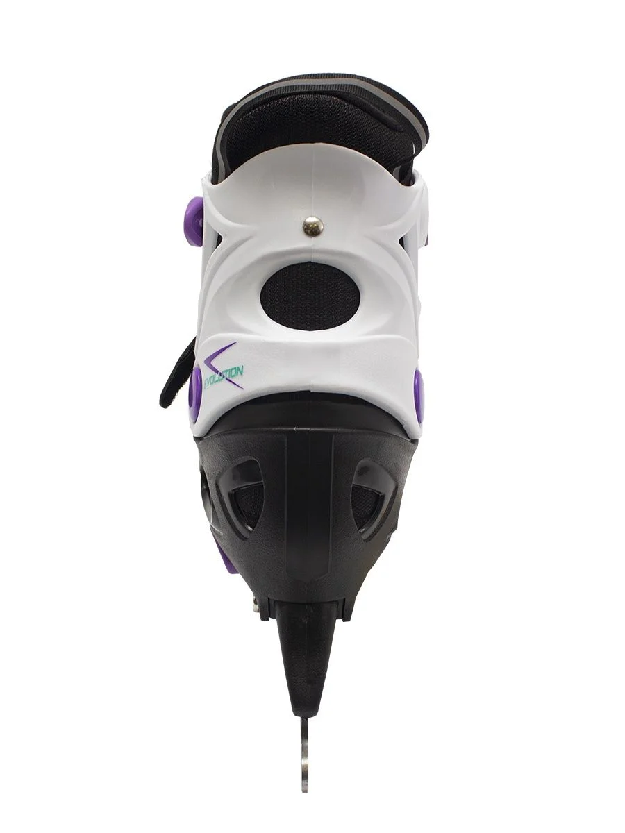 Фиолетовый коньки-ролики раздвижные PW-223В-155-1 2в1
