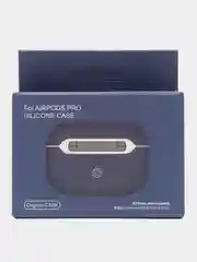 Синий меланж силиконовый чехол для наушников Apple Airpods PRO