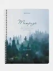 Тетрадь BRAUBERG "Nature", А5, гребень, клетка, 48 листов