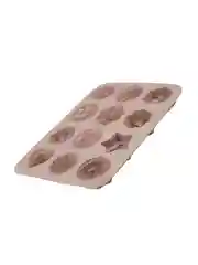 Форма для выпечки 12 ячеек, силиконовая, 33x25х3,5 см "Цветы"