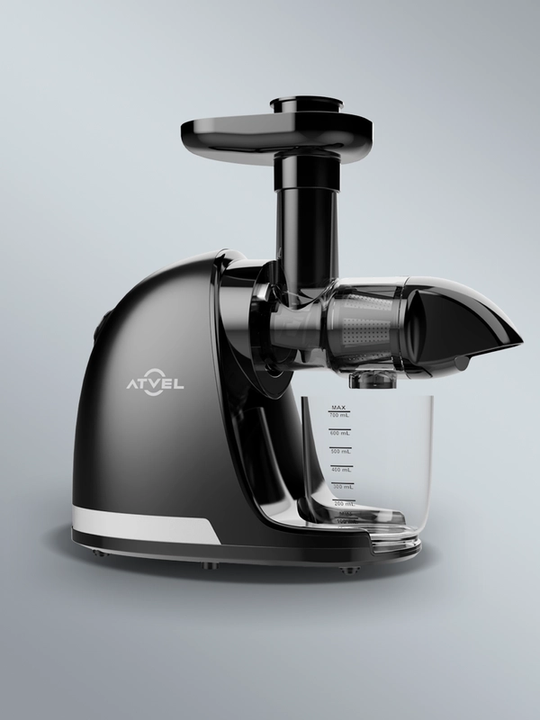 Соковыжималка шнековая электрическая Atvel PowerTwist J3 Black, 150 Вт