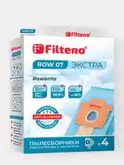 Мешки-пылесборники Filtero ROW 07 Экстра для пылесосов Rowenta, синтетические, 4 штуки