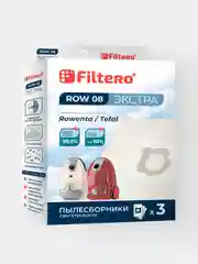 Мешки-пылесборники Filtero ROW 08 Экстра для пылесосов Rowenta, синтетические, 3 штуки