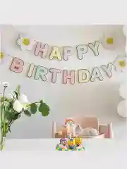 Розовый воздушные шары машина,самолет, медведь,сердце,гирлянда Happy Birthday, с флажками, подарок