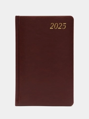 Ежедневник датированный 2025 Brauberg, планер планинг записная книжка А5, под кожу