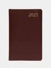 Ежедневник датированный 2025 Brauberg, планер планинг записная книжка А5, под кожу