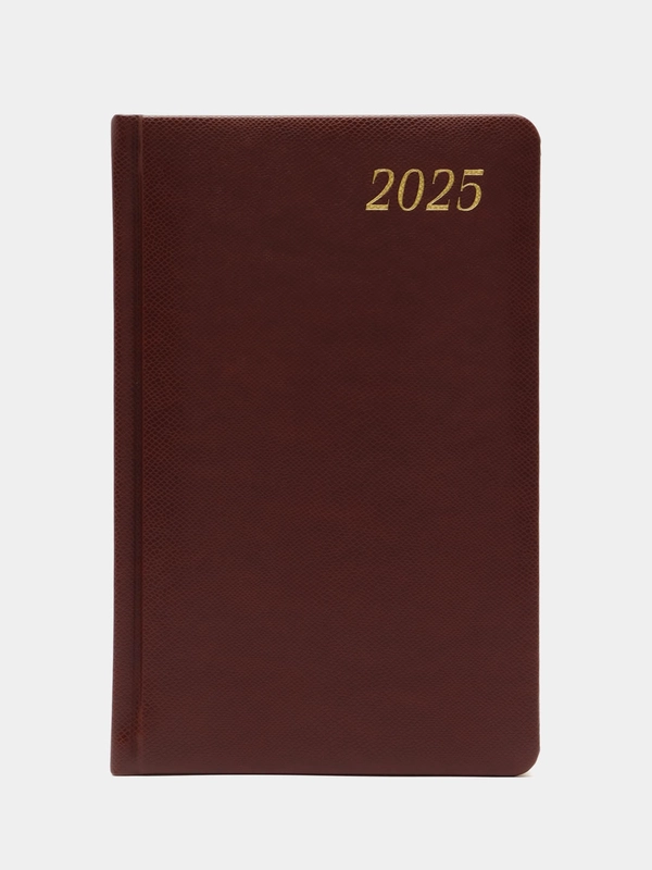 Ежедневник датированный 2025 Brauberg, планер планинг записная книжка А5, под кожу