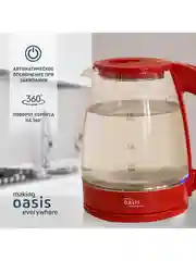 Красный электрический чайник making Oasis everywhere K-8GR