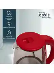 Красный электрический чайник making Oasis everywhere K-8GR