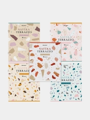 Тетрадь BRAUBERG "Natura Terrazzo", А5, скоба, клетка, 96 листов