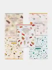 Тетрадь BRAUBERG "Natura Terrazzo", А5, скоба, клетка, 96 листов