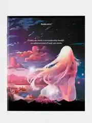 Тетрадь BRAUBERG "Anime Girls", А5, 80 листов, скоба, клетка