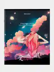 Тетрадь BRAUBERG "Anime Girls", А5, 80 листов, скоба, клетка