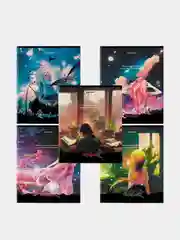 Тетрадь BRAUBERG "Anime Girls", А5, 80 листов, скоба, клетка