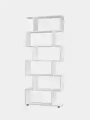 Стеллаж BRABIX "Scandi SH-008", 730х250х1760 мм, 6 секций, ЛДСП, белый, 641897