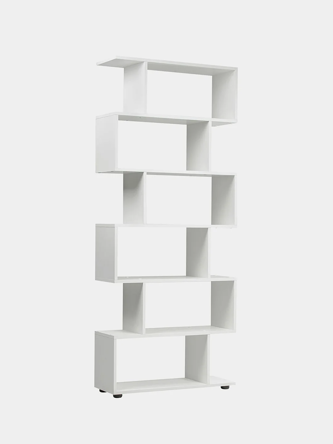 Стеллаж BRABIX "Scandi SH-008", 730х250х1760 мм, 6 секций, ЛДСП, белый, 641897