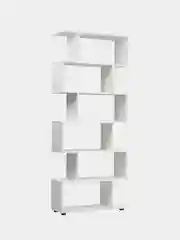 Стеллаж BRABIX "Scandi SH-008", 730х250х1760 мм, 6 секций, ЛДСП, белый, 641897