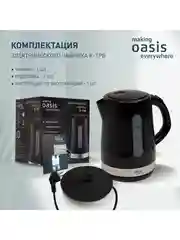 Черный электрический чайник making Oasis everywhere K-1PB