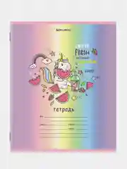 Тетрадь BRAUBERG "Единорог", клетка, обложка картон, 10 штук, 12 листов