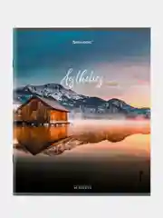 Тетрадь BRAUBERG "Nature", А5, скоба, клетка, 96 листов
