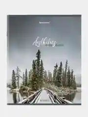 Тетрадь BRAUBERG "Nature", А5, скоба, клетка, 96 листов