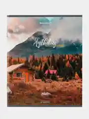 Тетрадь BRAUBERG "Nature", А5, скоба, клетка, 96 листов