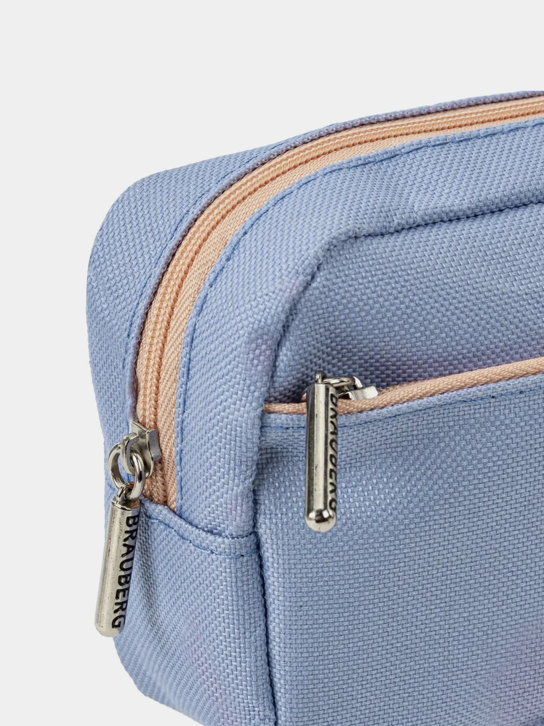 Пенал мягкий BRAUBERG "Pastel", 2 отделения, 21х9,5х5 см
