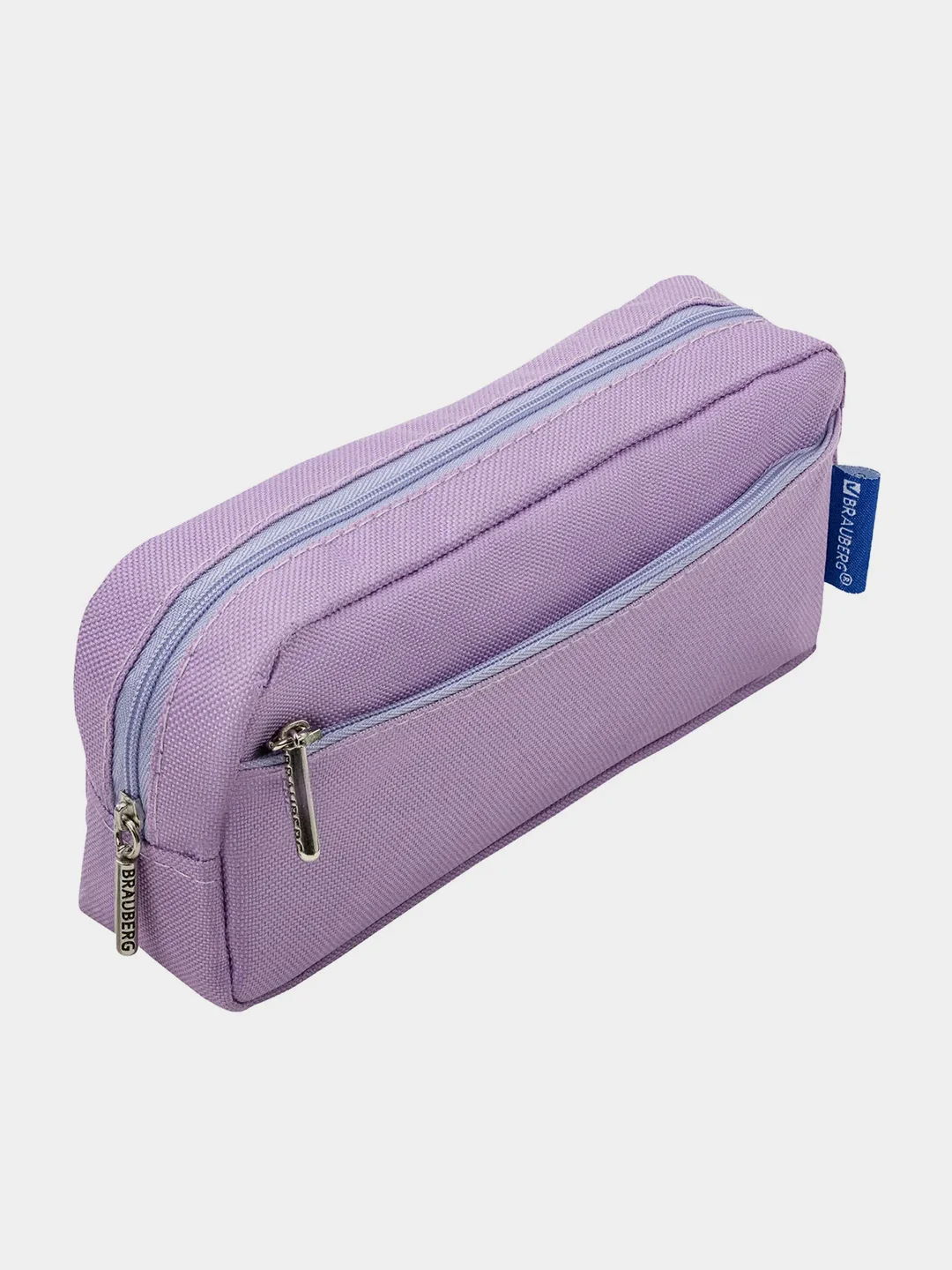 Пенал мягкий BRAUBERG "Pastel", 2 отделения, 21х9,5х5 см