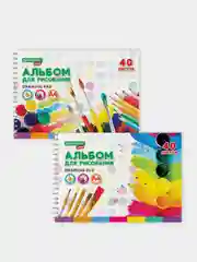 Альбом для рисования BRAUBERG KIDS "Творчество", А4, 40 л, 195х285 мм