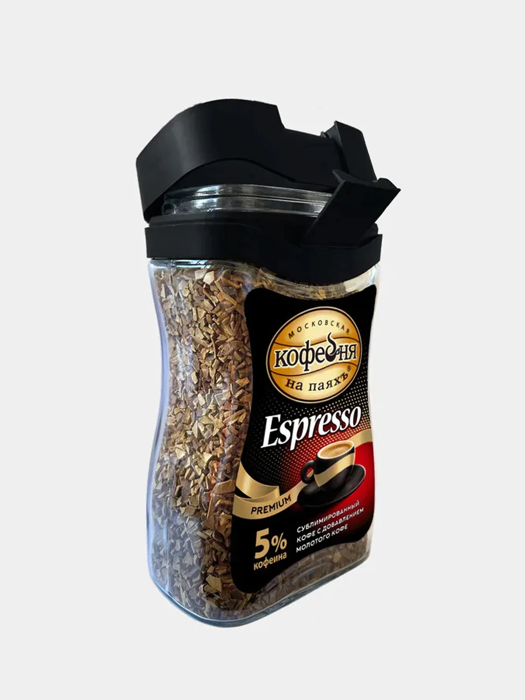 Kофе рaствоpимый с молотым Московская Кофейня на Паяхъ ESPRESSO, 95 г