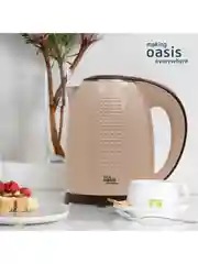 Бежевый электрический чайник making Oasis everywhere K-6SPI