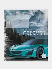 Тетрадь BRAUBERG "Sports car", клетка, 18 листов, 10 штук
