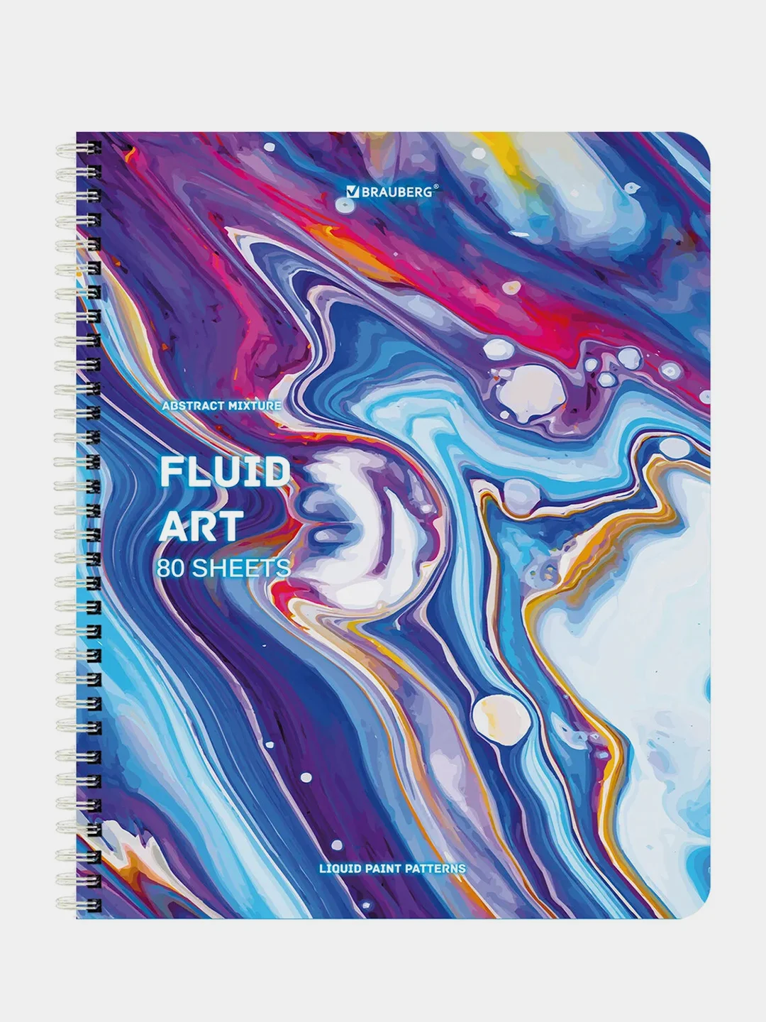 Тетрадь BRAUBERG "Colorful Art", 80 листов, клетка