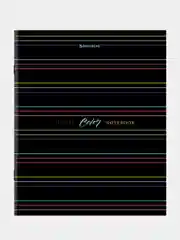 Тетрадь BRAUBERG "Color Stripes", скоба, клетка, А5, 96 листов, глянцевая ламинация