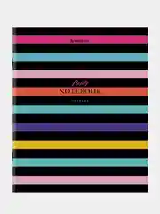 Тетрадь BRAUBERG "Color Stripes", скоба, клетка, А5, 96 листов, глянцевая ламинация