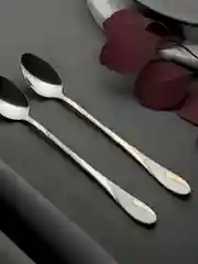 Ложка десертная 19,5 см, нержавеющая сталь, 2 цвета