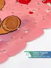 Коралловый коврик для ванны на присосках детский "Весёлое купание", 36 х 69 см, ВИЛИНА