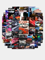 Наклейки стикеры JDM, машины, японские машинки