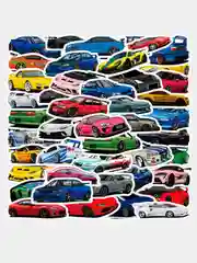 Синий наклейки стикеры JDM, машины, японские машинки