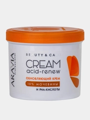 Обновляющий крем ARAVIA Acid-Renew Cream с PHA-кислотами и 10% мочевиной, 550 мл