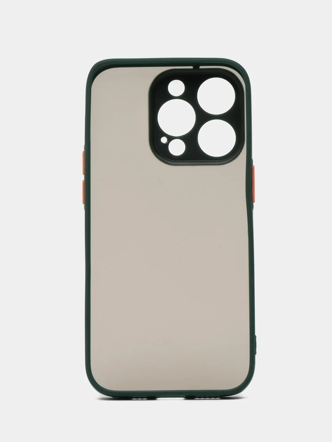 Зеленый чехол противоударный матовый для iPhone