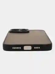 Черный чехол противоударный матовый для iPhone