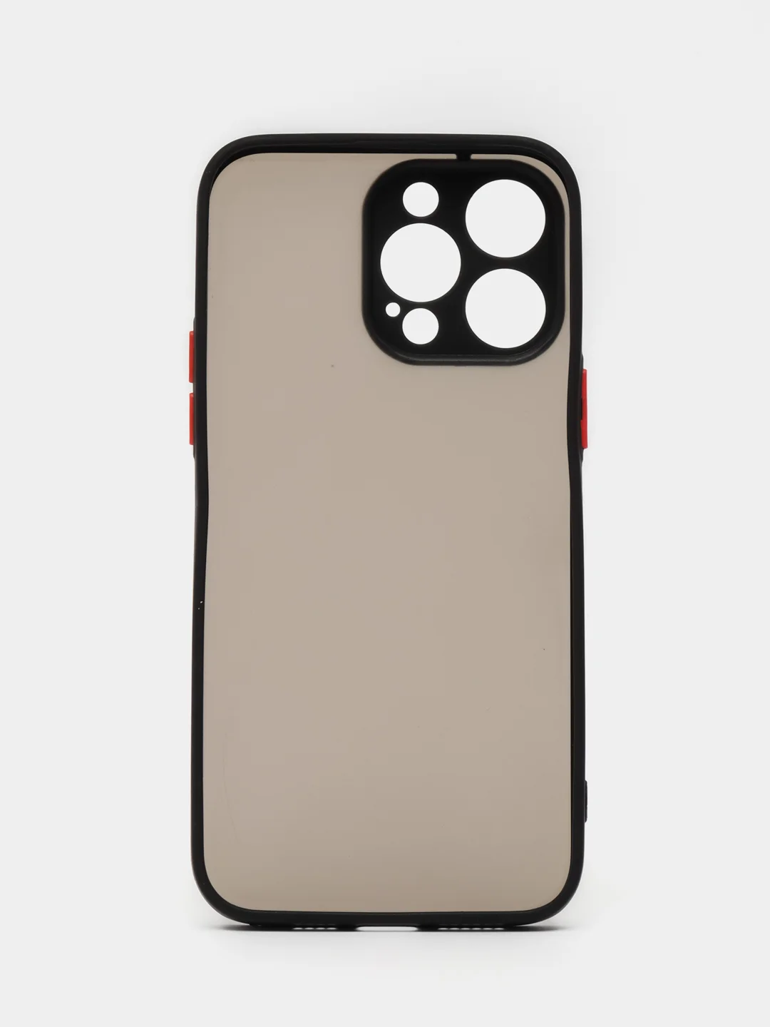 Черный чехол противоударный матовый для iPhone