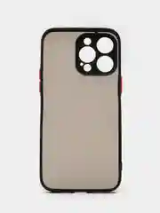 Черный чехол противоударный матовый для iPhone