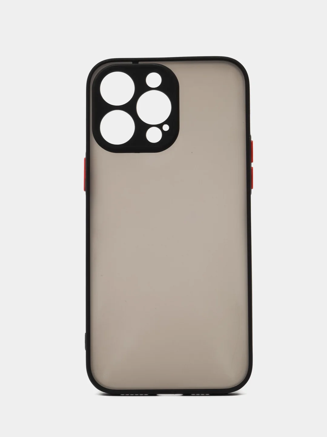 Черный чехол противоударный матовый для iPhone