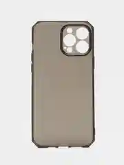 Черный чехол на айфон (iPhone) 13 Pro Max про макс силиконовый прозрачный