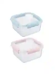 Контейнер для продуктов герметичный Butterfly квадрат 1,2 л (156х156х84 мм) 2 цвета